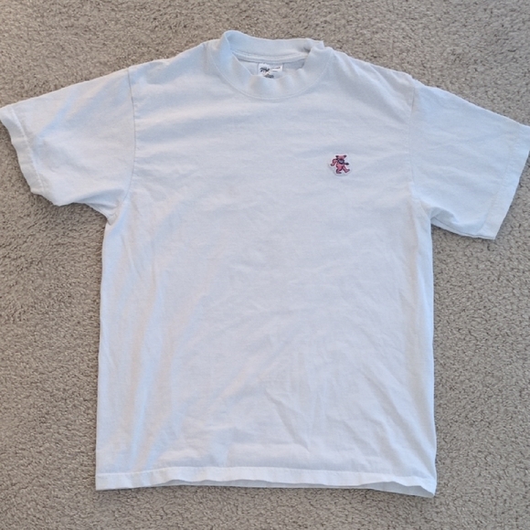 Men's White grateful dead t shirt dancing bear  Shirt - Picture 1 of 4